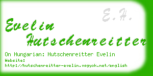 evelin hutschenreitter business card